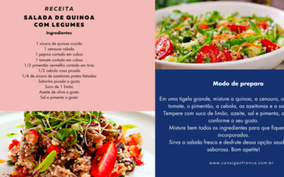 Salada de quinoa com legumes